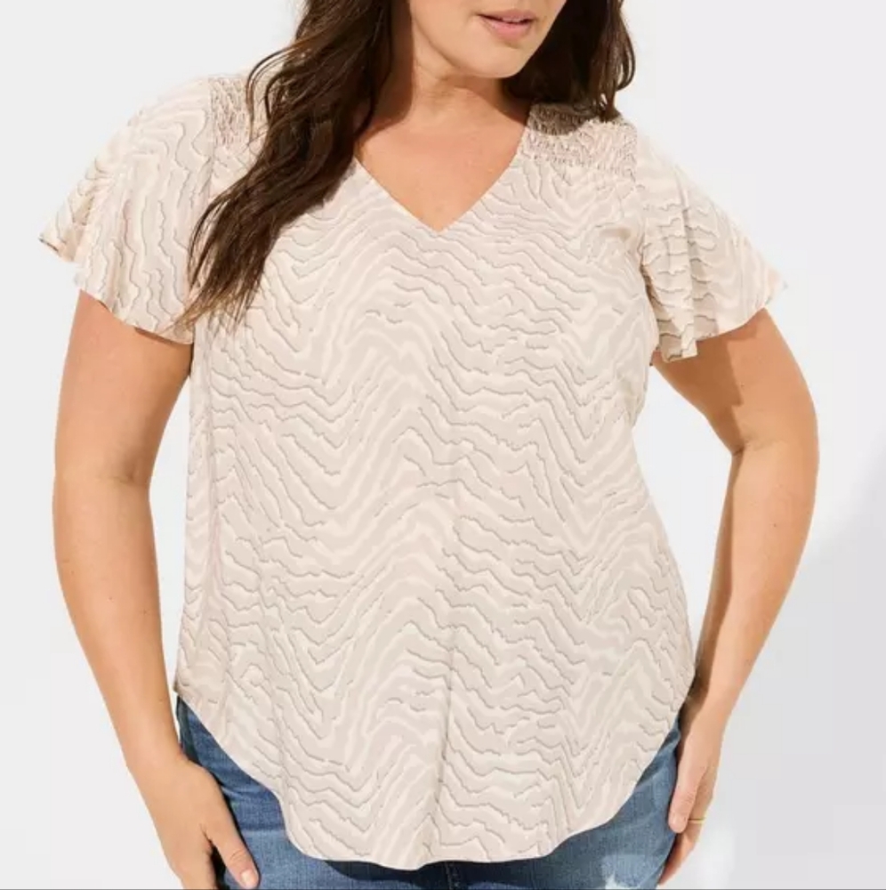 Torrid Flutter Sleeve Blouse